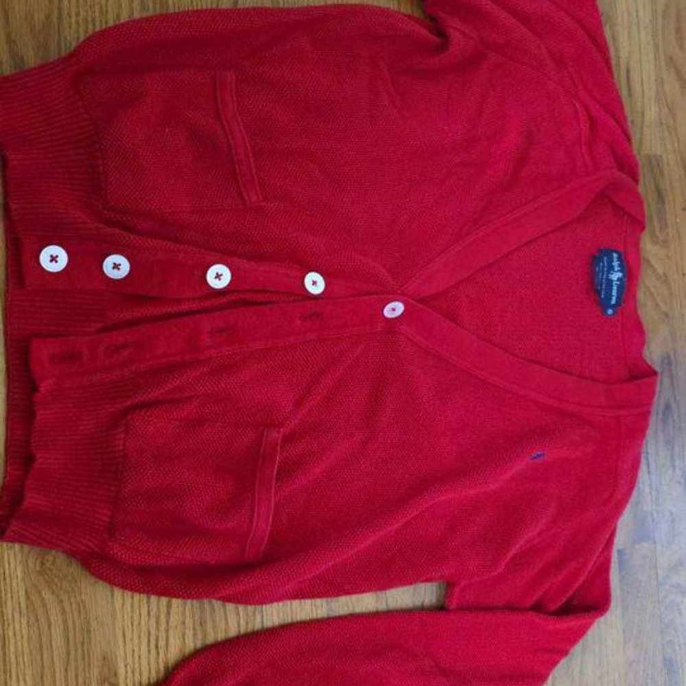 Red Ralph Lauren Sweater - Picture 2 of 2